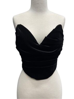 House of CB Velvet Marina Corset Top in Great Condition